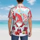 thumbnail image 4 of Balery Christmas Camisas hawaianas de manga corta para hombre, camisas playeras de corte holgado, camisas de vacaciones con botones,Small, 4 of 7