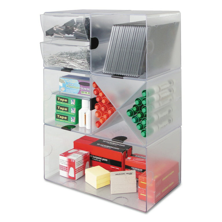 Deflecto Plastic Cube Organizer, Clear