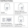thumbnail image 7 of Zukuco Beanie Hat with Light for Kids, USB Rechargeable Hands Free LED Headlamp Cap Winter Knitted Night Lighted Hat Flashlight, 7 of 7