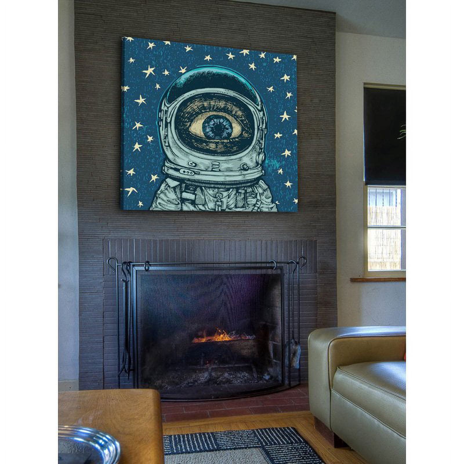 "Alien Eye" Painting Print on Wrapped Canvas