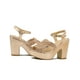 thumbnail image 2 of Zapatilla Para Mujer Plataforma Formal Brillos Oro Rosado rosa Wildcat, 2 of 6
