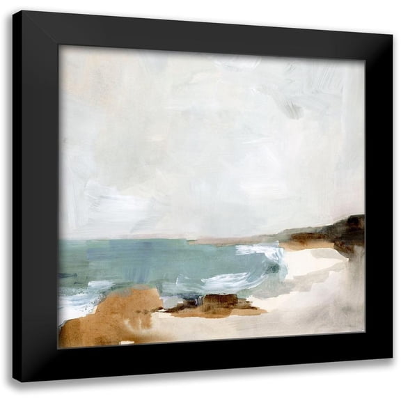 Barnes, Victoria 12x12 Black Modern Framed Museum Art Print Titled - Ocean Sigh II