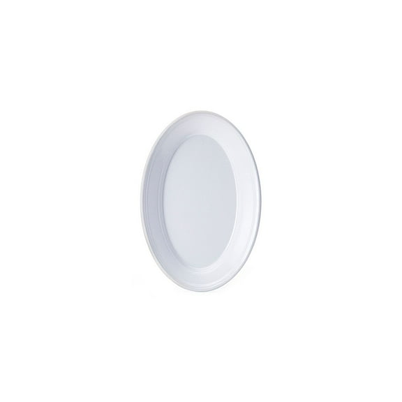 G.E.T. OP-911-W Melamine Oval Serving Platter, 9.25" x 6.25", White (Set of 12)