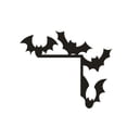 thumbnail image 2 of sunsanly Halloween Door Frame Decoration Wooden Ghost Pumpkin Spiderweb Bat Black Cat Silhouette Door Corner Sign Front Door Edge Topper Sitter Ornament, 2 of 8