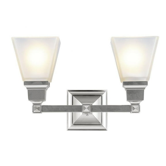 2 Light Bathroom Light in New Traditional Style 15 inches Wide By 9.5 inches High-Brushed Nickel Finish Bailey Street Home 218-Bel-731493