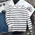 thumbnail image 1 of AMERTEER T-Shirt à Manches Longues Classique pour Femmes T-Shirt à Col Rond Tops Chemisiers Slim Fit, 1 of 5