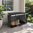 thumbnail image 5 of Dog Crate Cover Waterproof Kennel Cover, 25x37x24in Dog Crate Cover for Indoor/Outdoor, Heavy Duty Polyester Cover Fits Wire Dog Cage, 5 of 7