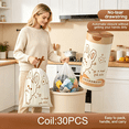 thumbnail image 4 of CCOCC 2026 New Small Trash Bags Drawstring,Small Bathroom Garbage Bags,60 Counts Trash Can Liners for Bathroom Kitchen,White Rabbit Print 2 Gallon Small Trash Can Liners, 4 of 7