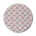 thumbnail image 1 of Floral Mouse Pad for Computers, Burgeoning Colorful Spring Flowers Interpretation on a Plain Background, Round Non-Slip Thick Rubber Modern Mousepad, 8" Round, Dark Taupe Multicolor, by Ambesonne, 1 of 2