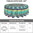 thumbnail image 2 of Mandala Tablecloth Round 60 Inch Vinyl Spring Small Table Cloths for Parties Waterproof Fabric Bohomian Tablecloths Decorative for Holiday Home Party Wedding Picnic, 2 of 6