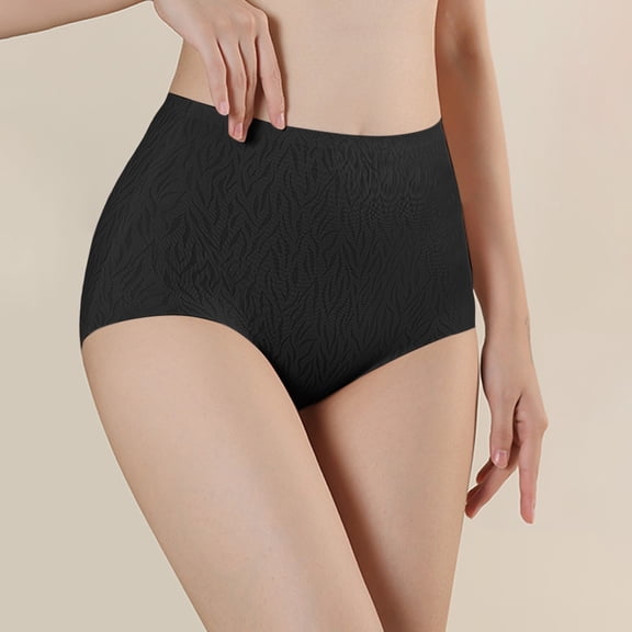 HAYIMI Womens Underwear High Waist Silk Lightweight Panties Cozy Solid Color Underpants