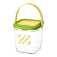 thumbnail image 2 of Trash Can Lid,Outdoor Trash Can Storage,Keep Your Space Tidy and Fashionable with Our Modern Transparent Desktop Storage Can - Featuring A Convenient Push-To-Open Lid and Ample Capacity, 2 of 9