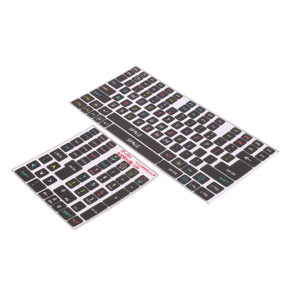 BUTTERFLY- Keyboard Stickers Easy Operation Pvc Decorative General Desktop Stickers For 84-
