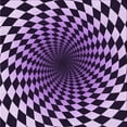 thumbnail image 1 of Ahgly Company Indoor Square Patterned Bright Lilac Purple Area Rugs, 7' Square, 1 of 6