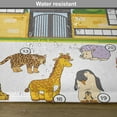 thumbnail image 6 of Ambesonne Word Search Game Place Mats Set of 4, Zoo Theme, Standard Size, Multicolor, 6 of 6