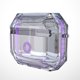 thumbnail image 5 of EeaseMX Protector de auriculares inalámbricos de TPU transparente, funda protectora completa, compatible con AirPods Pro 3 (morado), 5 of 7