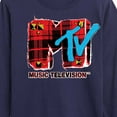 thumbnail image 3 of MTV Logo - Grunge Plaid - Toddler And Youth Long Sleeve Graphic T-Shirt, 3 of 5