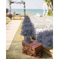 thumbnail image 4 of 10 Bundles Artificial Lavender Flowers Artificial Flowers and Plants UV Resistant Plastic Outdoor Indoor Purple Fake for Home Decor Spring Garden Farmhouse Porch Pot Window Box Wedding Home, 4 of 5