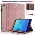 thumbnail image 2 of Housse de Tablette pour Huawei MediaPad M5 10.8 Pouces CMR-AL09/W09/W19 Arbre Embossé Portefeuille à Rabat Support pour Huawei M5 10 Pro Case Red-Tree M5 10 (10.8 Pouces), 2 of 6