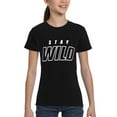 thumbnail image 3 of Ben Azelart Stay Wild Kids T-Shirt 3d Printed Graphic T-Shirts Boys And Girls Short Sleeve Shirts For Youth Kids X-Small, 3 of 7