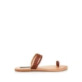 thumbnail image 2 of AQUA Womens Beige Braided Cushioned Slay Open Toe Slip On Leather Gladiator Sandals Shoes 7.5, 2 of 2