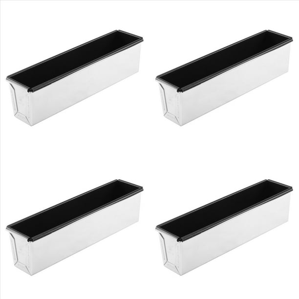 4X Molde de Pan Rectangular Antiadherente Caja PequeñA Tostada Molde para Hornear Molde para Pasteles