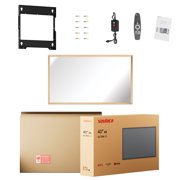 Elecsung 43 Smart Mirror TV webOS LG, Champagne Gold Frame, Waterproof, ATSC, Fireplace & Kitchen Wall-Mount Smart Gallery Display
