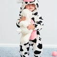 thumbnail image 1 of Mono Con Forma De Vaca Superbonita Para Bebés Y Niños, Ropa Térmica Gruesa Para Niños, Disfraces De Halloween Cosplay, 1 of 4