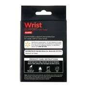Equate Elastic Wrist Support with Loop, Black, One Size
