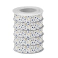 thumbnail image 2 of 5 Rolls Christmas Ribbon 1.5 inch Wide Decorative Ribbon for Gift Wrapping and Holiday Decorations Blue and Yellow Wildflowers, 2 of 7