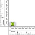 thumbnail image 5 of AFFY 8x10 mm Simulated Birthstone Men's Ring Peridot In 14K White Gold Plated 925 Sterling Silver. Ring Size 9, 5 of 6