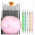 thumbnail image 1 of Juego de 21 pinceles para decoración de uñas, paleta de resina, pintura para decoración de uñas, 2497, 1 of 5