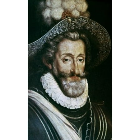Painting Henna - Henry IV of France painting Canvas Art - (18 x 24)