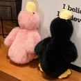 thumbnail image 6 of 1 Piece Cute Yellow Pink Purple Black White Duck Goose Toy Gift For Boys And Girls 30/50cm Long Hair Duck Plush Doll Pillow, 6 of 10