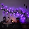 thumbnail image 1 of 6ft 54LED Halloween Willow Vine Twig Light IP44 Waterproof DIY LED Vine Lights with Timer 8 Modes Battery Operated Branches Lights for Home Fireplace Wall, 1 of 9