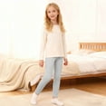 thumbnail image 2 of XIYON Girls Leggings Winter Girls Leggings Thickened Thermal Tights For Toddler To Big Kids Soft Stretchy Base Layer Pants Fashion Trousers 13-14 Years, 2 of 6
