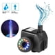thumbnail image 5 of Bomba De Fuente De Agua Sumergible De 15 W Con 12 Luces Led Para Piscina De Jardín De Estanque De Pecera Moyic HA024355-03, 5 of 6