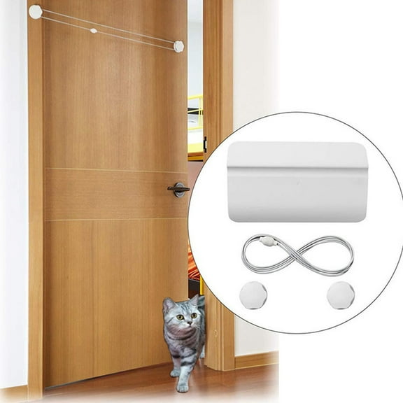 StarBay Cat Door 1 Set Free In and Out Easy Installation Plastic Dog Door Flap for Pet House Door