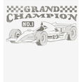 thumbnail image 2 of Formula One Grand Champion F1 Car Adult White Long Sleeve Hoodie-Medium, 2 of 3