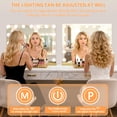 thumbnail image 7 of LED Makeup Mirror with Lights, Large Size Vanity Mirror for Dressing Table, USB Type C Charging, 10X Magnification, Touch Control, Adjustable Brightness, Smart Beauty Mirror, 7 of 7