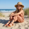 thumbnail image 3 of Cushionaire Clara Casual Flat Girls Sandals, Adjustable Buckle Ankle Strap with Lightweight Cushioned Comfort Kids Sandals, 3 of 21