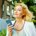 thumbnail image 6 of Clear Case for iPhone 14 Plus with Adjustable Neck Lanyard Strap,Soft Slim TPU Shockproof Protective Cover for iPhone 14 Plus 6.7 inch-Navy Blue, 6 of 10