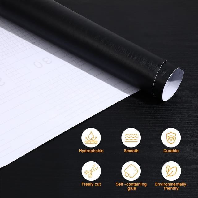WASHWEPE Papel Pegajoso Negro Resistente Y Removible Sin Residuos Para De Interiores