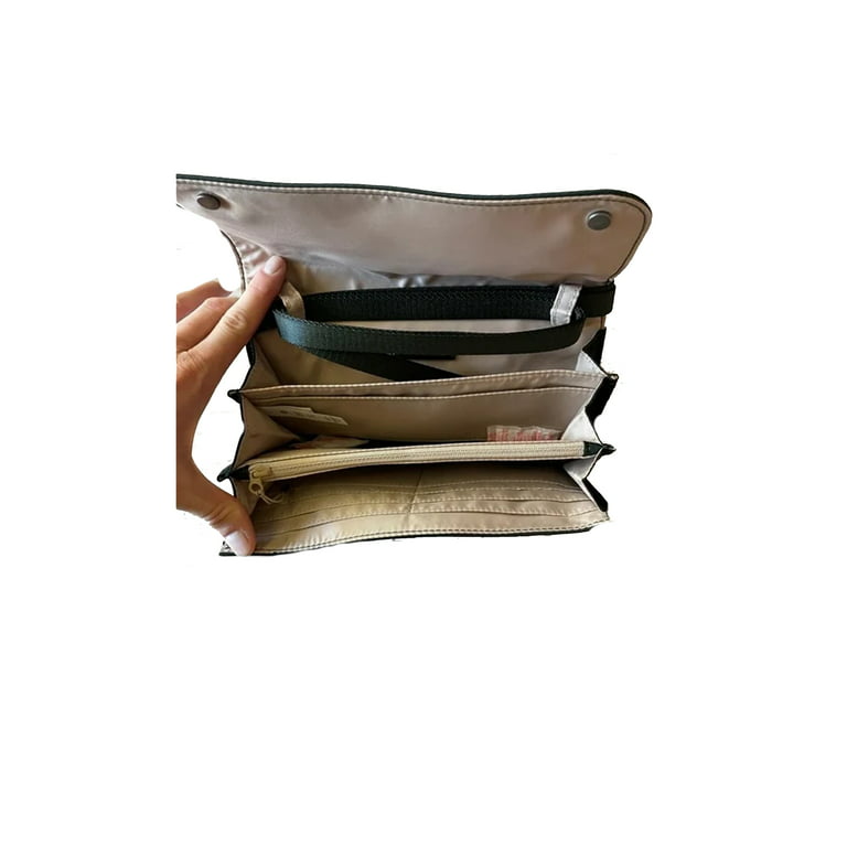Lululemon Women's Wallet Clutch Crossbody Bag Rainforest Green/Trench (8.7  x 1 x 4.3). 