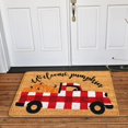 thumbnail image 4 of Felpudo de Halloween de 16x24 Pulgadas, Manta de Bienvenida para Puerta Delantera, Decoración de Halloween, Alfombrilla Decorativa para Pasillo, Alfom estilo 31 Soledad Alfombra de área de cocina, 4 of 8