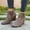 Coffee, variant on LSLJS Vintage Women Ankle Boots Round Toe Zipper Wedge Heel Short Shoes, Women's Ankle Boots & Booties, Womens Boots