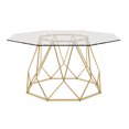 thumbnail image 2 of Furniture of America Growder Contemporary Glass Top Coffee Table in Gold, 2 of 7