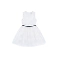 thumbnail image 2 of Kensie Girl Rosette Reverse Border Ivory Dress, Sizes 4-16, 2 of 5