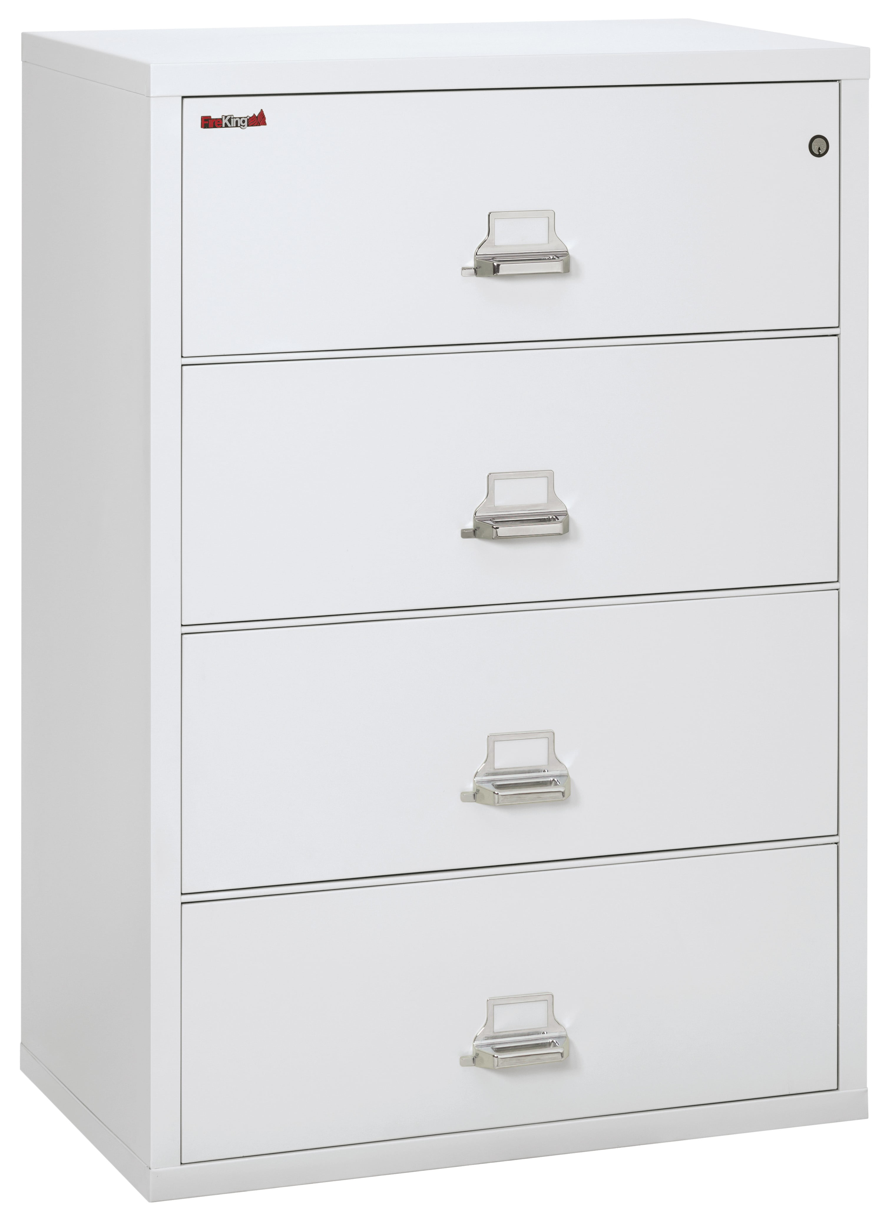 Fireking 4 Drawer 38" wide Classic Lateral fireproof File White