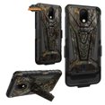 thumbnail image 3 of For Apple iPhone 14 (6.1") Swivel Belt Clip Holster with Built-in Kickstand, Heavy Duty Hybrid 3in1 Shockproof Defender Phone Case Cover by Xpression - Camo Camouflage, 3 of 10